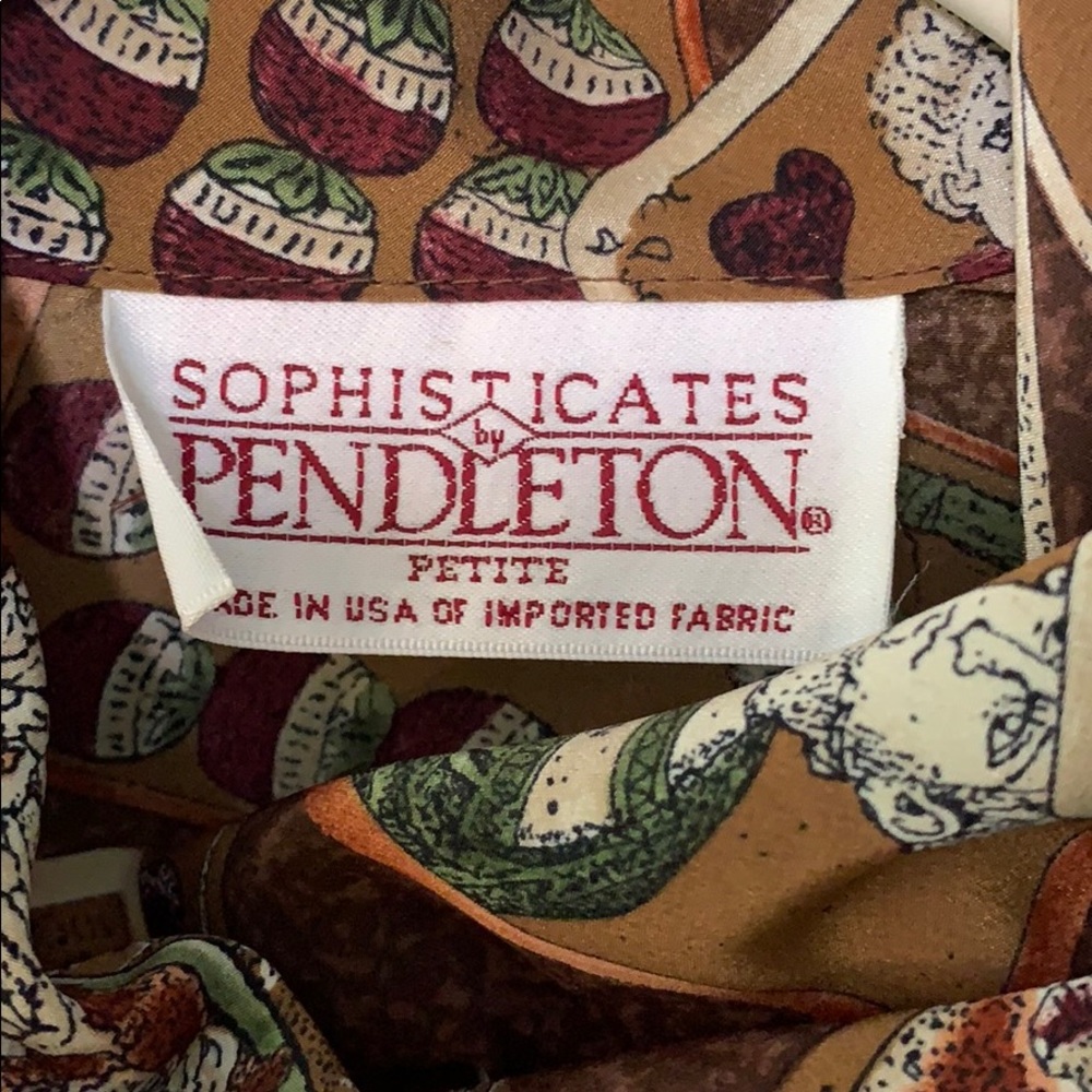 Pendleton Playing Cards Printed Blouse - image 2